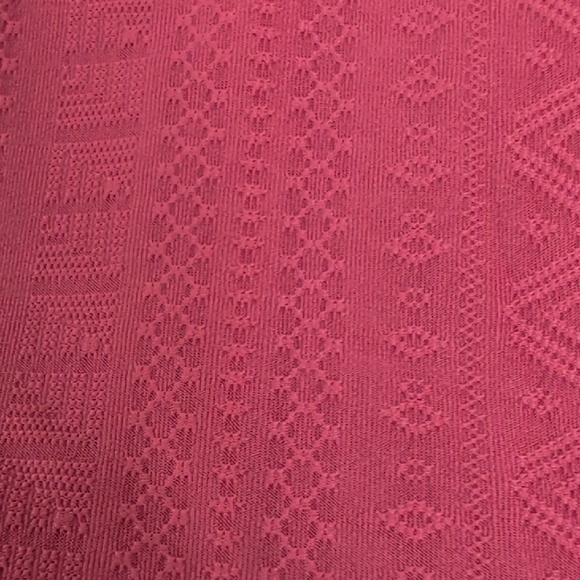 Christopher & Banks Textured Blouse in‎ Deep Rose New Large - Picture 4 of 8